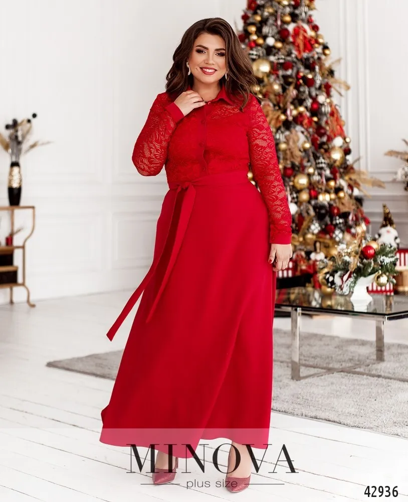 Платье 8628-красный Minova