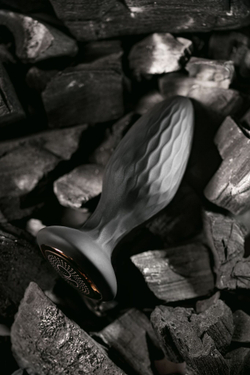 Черная анальная вибровтулка Tucana с ротацией и управлением через приложение