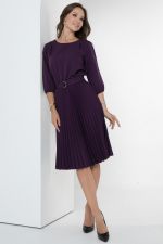 Платье Идеальный силуэт (гофре, баклажан) Diolche (Акция)