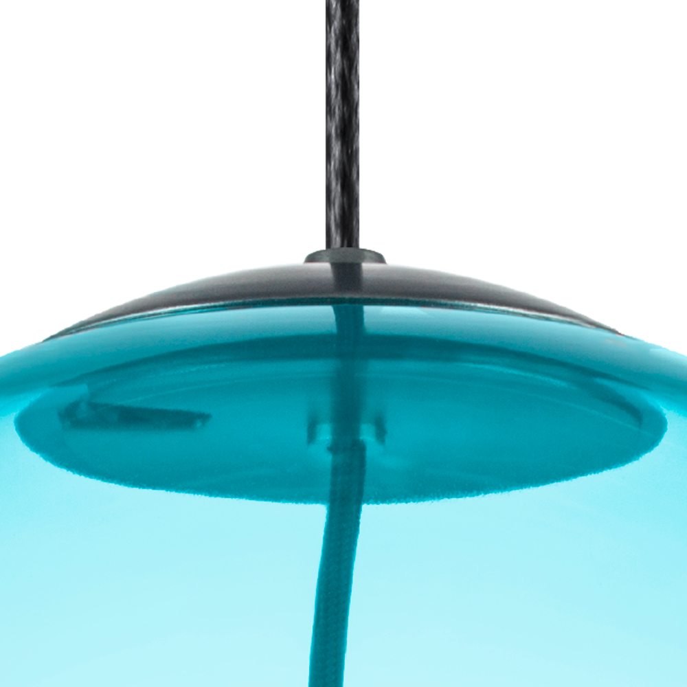 805305 Люстра COLORE 1х8W (led) E27 АЛЮМИНИЙ/ГОЛУБОЙ