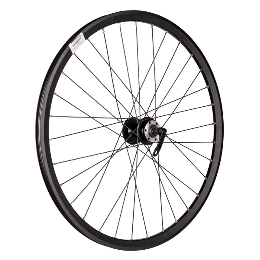 Колесо 26" переднее в сборе VelRosso дв.ал.об,ал.вт., пистон.,эксц,промподш,disk, WSM-26FDP-QR-AHF