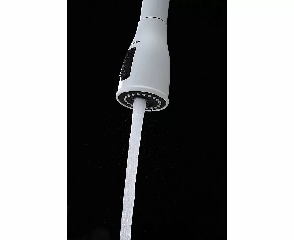 Смеситель для кухни Paulmark Lange La214212-WH белый матовый