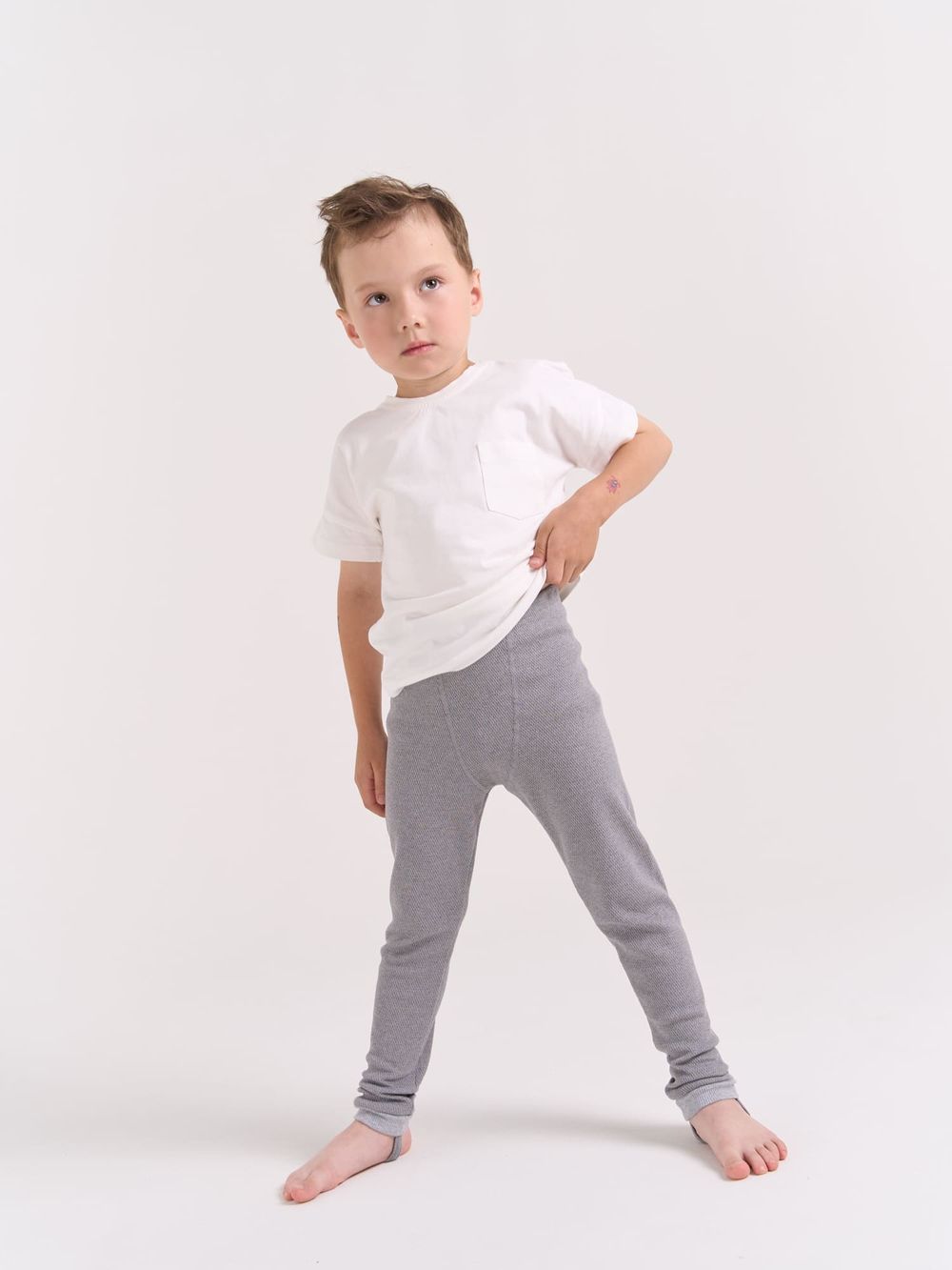 Кальсоны из термополотна "Графит" с гульфиком