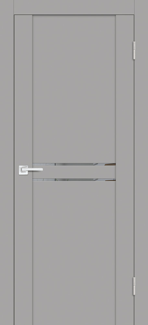Дверь PST-4 / Цвет серый бархат / Зеркало тонированное / Двери PROFILO PORTE