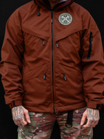 Куртка демисезонная Варгградъ на флисе мужская терракот