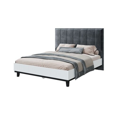 Кровать двухспальная 160х200 см Шарлиз, Белый Снег Софт