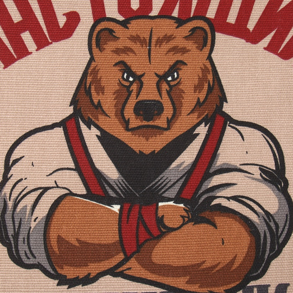 Кухонное полотенце «Доляна. Настоящий защитник», 35×60 см, 100% хлопок, рогожка 160 г/м²