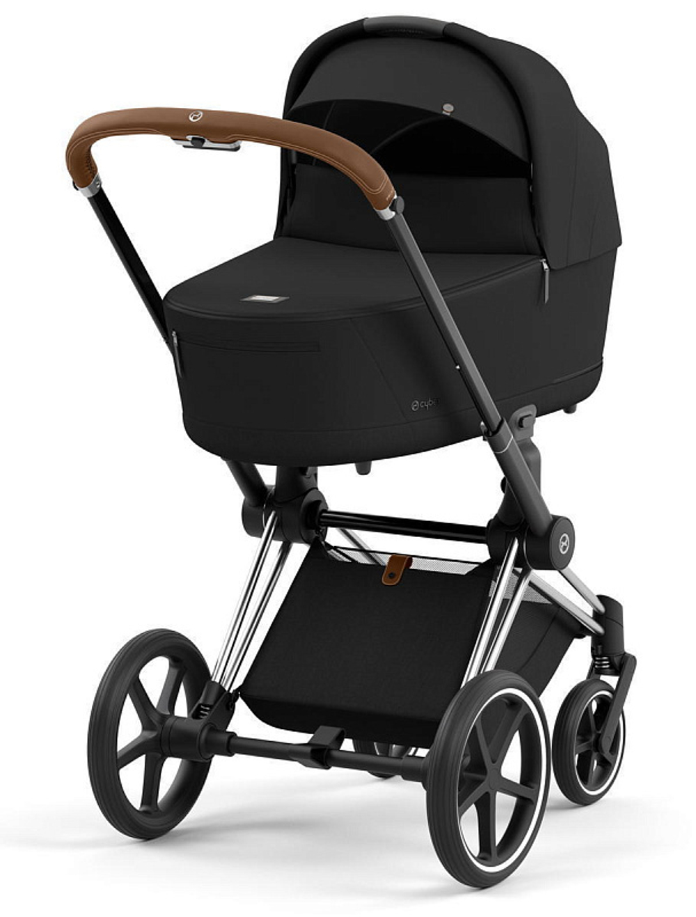 Коляска для новорожденных Cybex Priam IV Chrome Brown Sepia Black