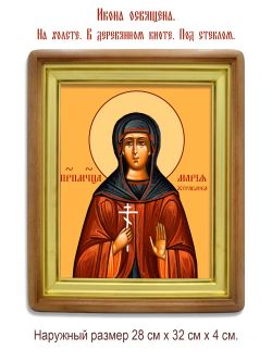 Мария Журавлева преподобномученица. Икона на холсте.