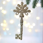 Подвеска «Ключ от волшебства» 16*7 см, Золото