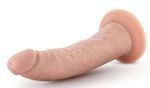 Телесный фаллоимитатор-реалистик 7 Inch Posable Dildo - 19 см. (Цвет: телесный)