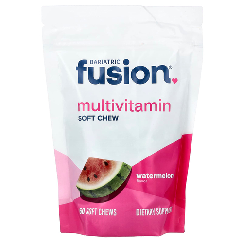 Bariatric Fusion, мультивитаминные жевательные таблетки, со вкусом арбуза, 60 жевательных таблеток