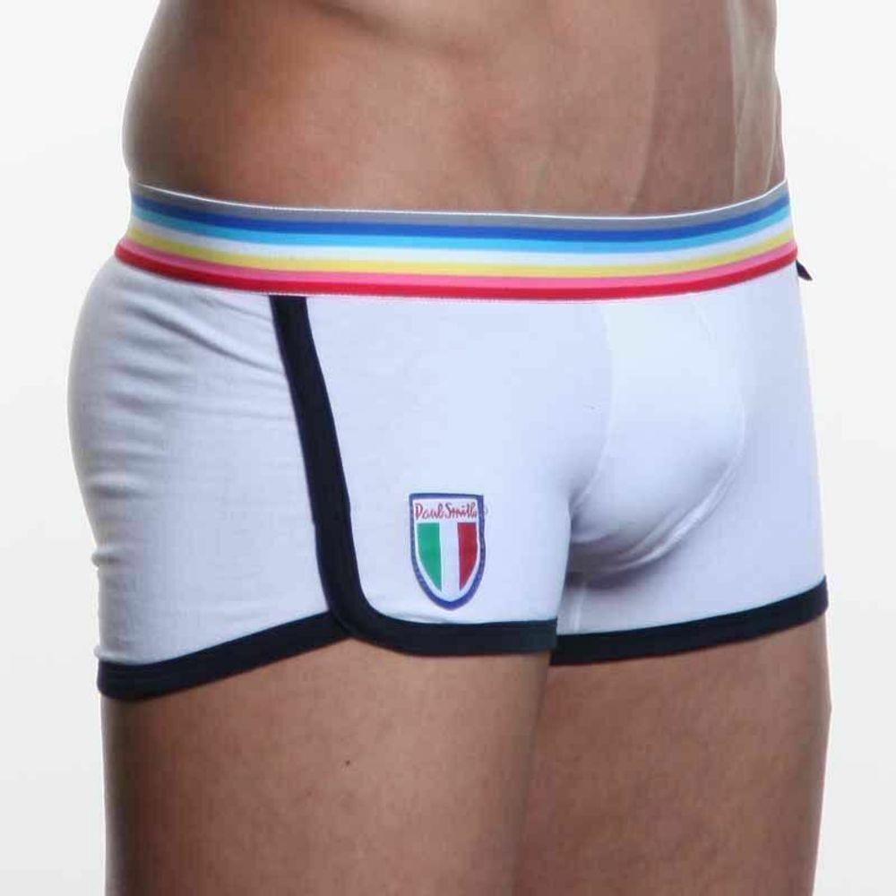 Мужские трусы хипсы белые Paul Smith Trunk White