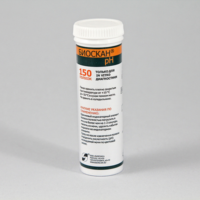 Биоскан рН в моче 5-9, 150 полосок, 1уп.
