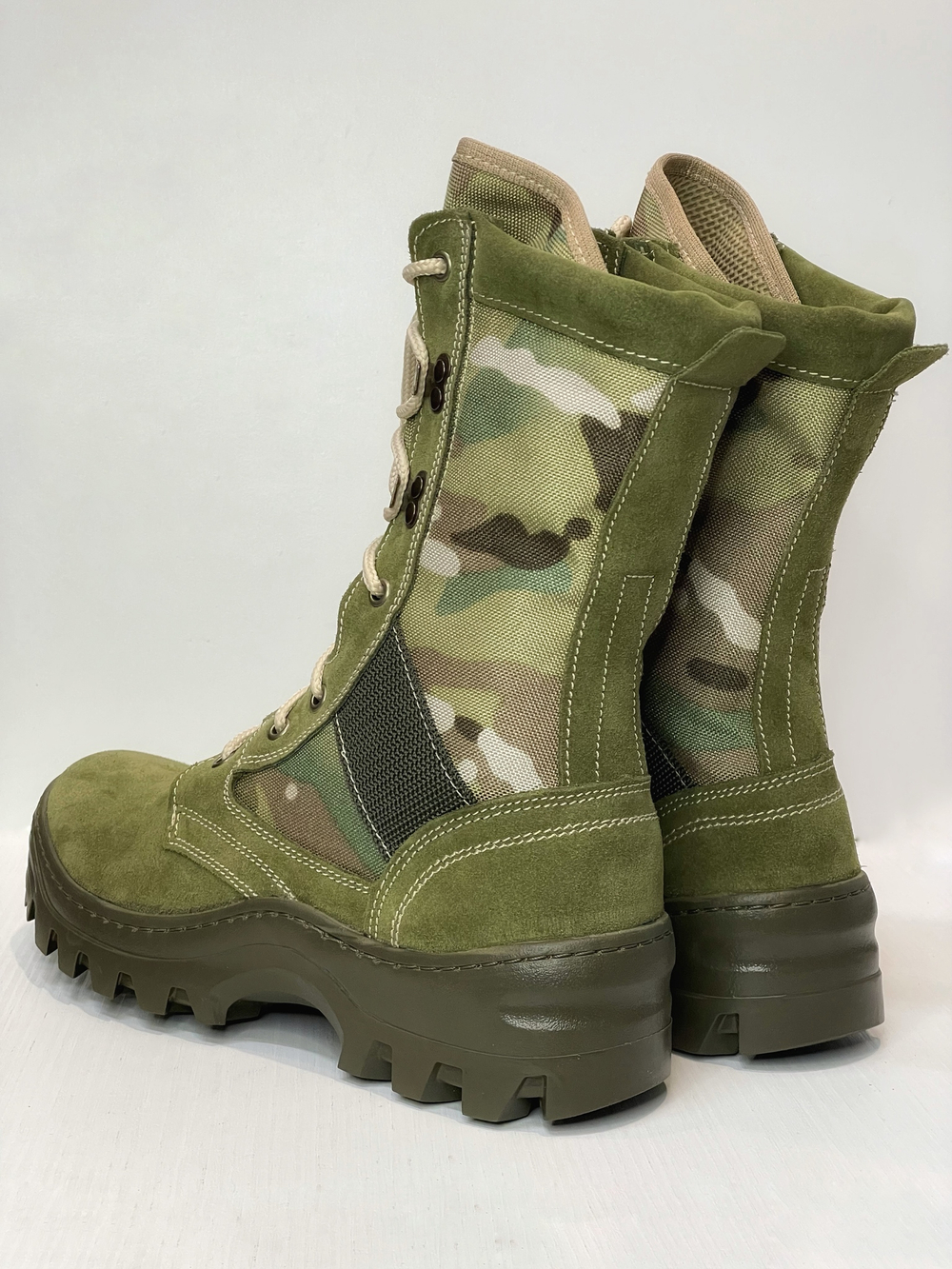 Ботинки тактические с высокими берцами 516 МО «SHOT CAMO MULTI» Мультикам