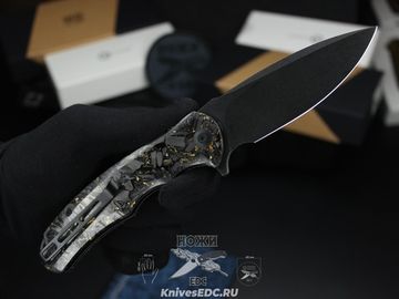 Нож складной CIVIVI Praxis C803J сталь клинка 9Cr18MoV, рукоять Carbon