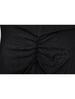 Платье вечернее макси с сеткой