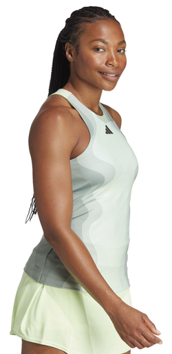 Женский топ теннисный Adidas Y-Tank Pro - зеленый