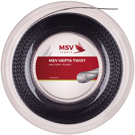 Теннисная струна MSV Hepta Twist AN - 1.25 Reel (200м), арт. 4538