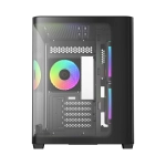 Корпус Ocypus Iota C50 BK Curve ARGB Digital mATX/ITX 2xUSB Type-C Черный Iota-C50-BKD300CD-GL