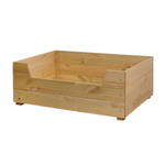 Лежанка домик для кошек и собак мелких и средних пород Вальди 78х58 см из массива сосны, прочный лежак для кошек и собак