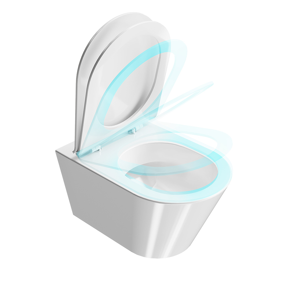 Сиденье PLAZA Modern для подвесного унитаза, белое глянцевое PLMR.seat.02\WHT