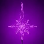 Световая макушка (навершие) «Роза Ветров» фиолетовый цвет