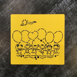 Трафарет №4 Дети