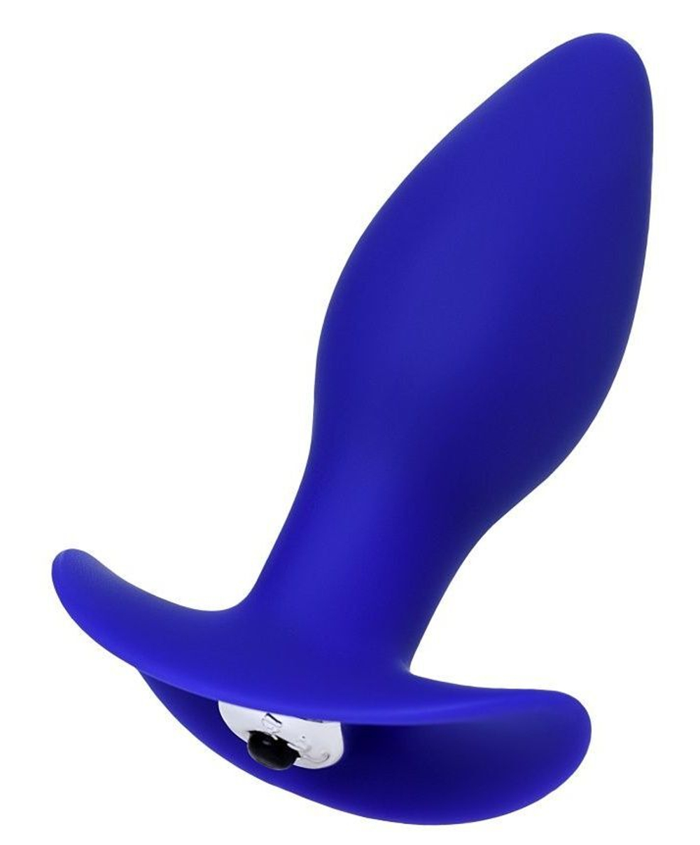 Синяя анальная вибровтулка Fancy - 10,7 см.