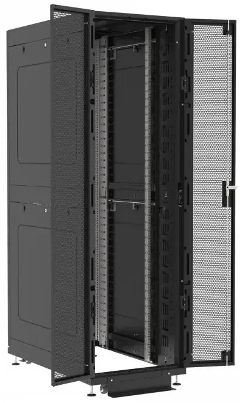 Шкаф напольный 19", 42U Filum FL-DC-426107P2P2M-BK