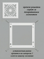 Вентиляционная Решетка РП Дейзи 150х150 Белый