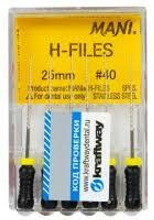 H-Files №40 MANI 6шт, 25мм