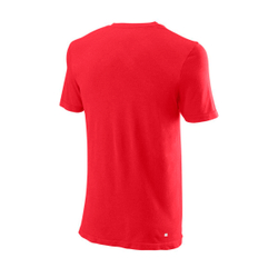 Мужская теннисная футболка Wilson Surge Seamless Crew M - wilson red