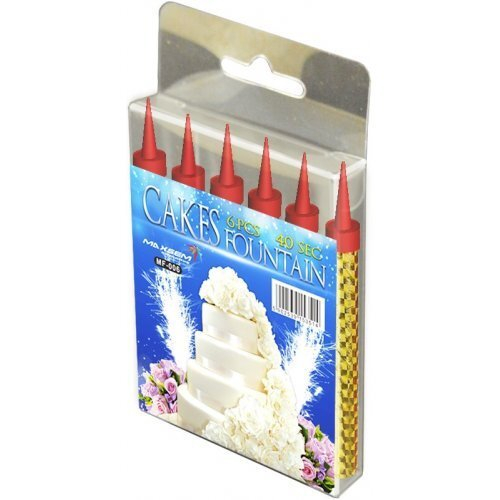 MF-006 Фонтаны в торт "CAKES FOUNTAIN" (30 секунд) (1 упаковка / 6 штук)