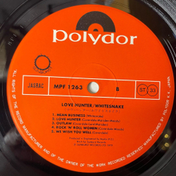 Винтажная виниловая пластинка LP Whitesnake Lovehunter (Japan 1979) (No Obi) Long Way From Home
