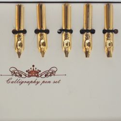 GAEM Набор подарочный: ручка перьевая, чернильница, подставка д/ручки, 5 наконечников, L22 W10 H4 см