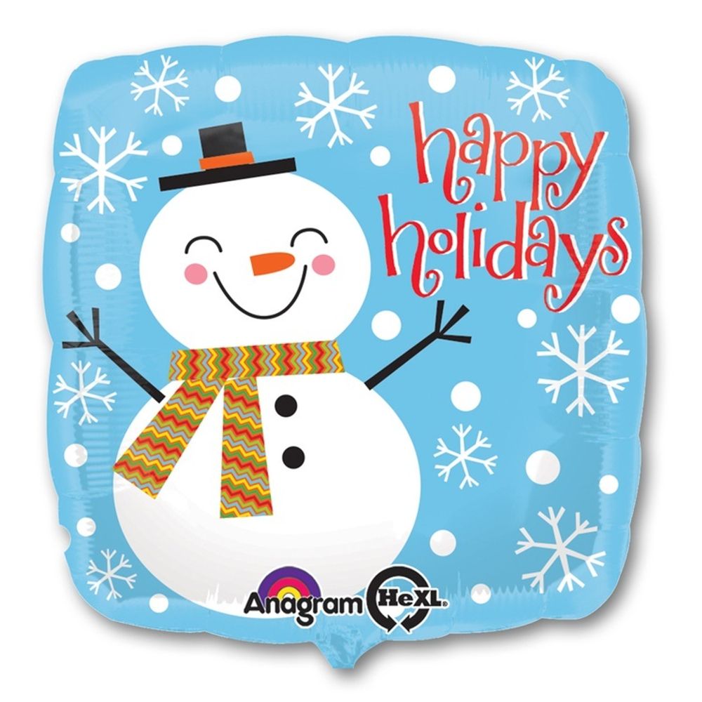 А 18" Снеговик счастливый S40 (БГ-15)