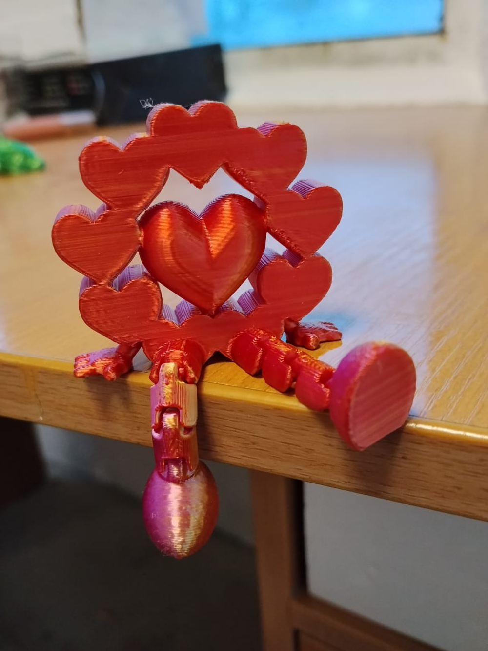 Сердце с подвижными ножками 3 Д печать