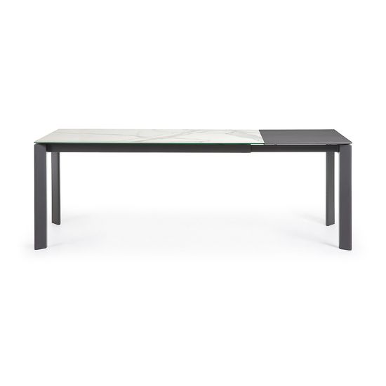 Стол Atta 160 (220) x90 антрацит, керамика