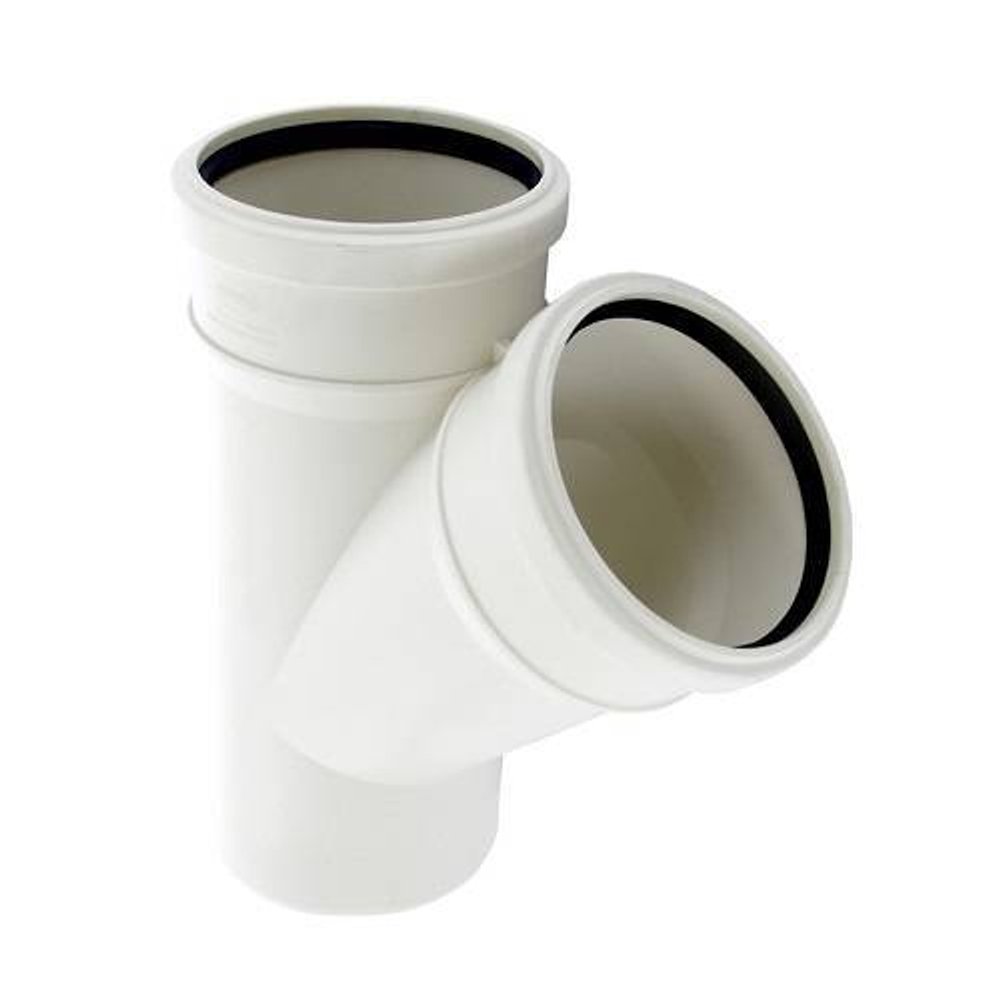 Тройник с отводом на 45° SINIKON Comfort Plus - 110 (для системы внутренней канализации)