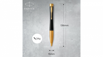 Шариковая ручка Parker Urban (матовый черный лак) Muted Black Gold Finish Trim, стержень: M, цвет чернил: blue, в подарочной упаковке.