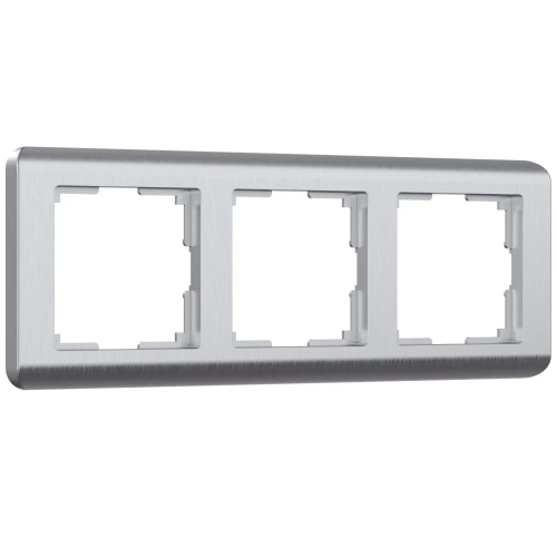 Рамка на 3 поста Stream (серебряный) W0032106