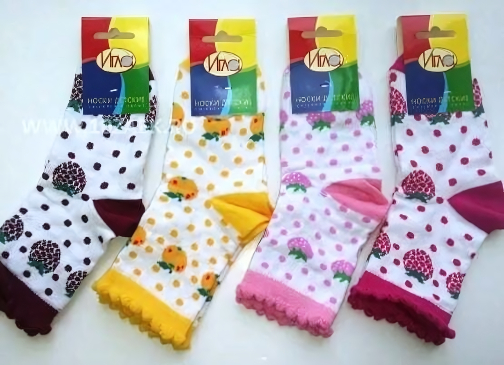 Носки для девочек 69и, р.14 в ассорт. (Игла), 1 шт.