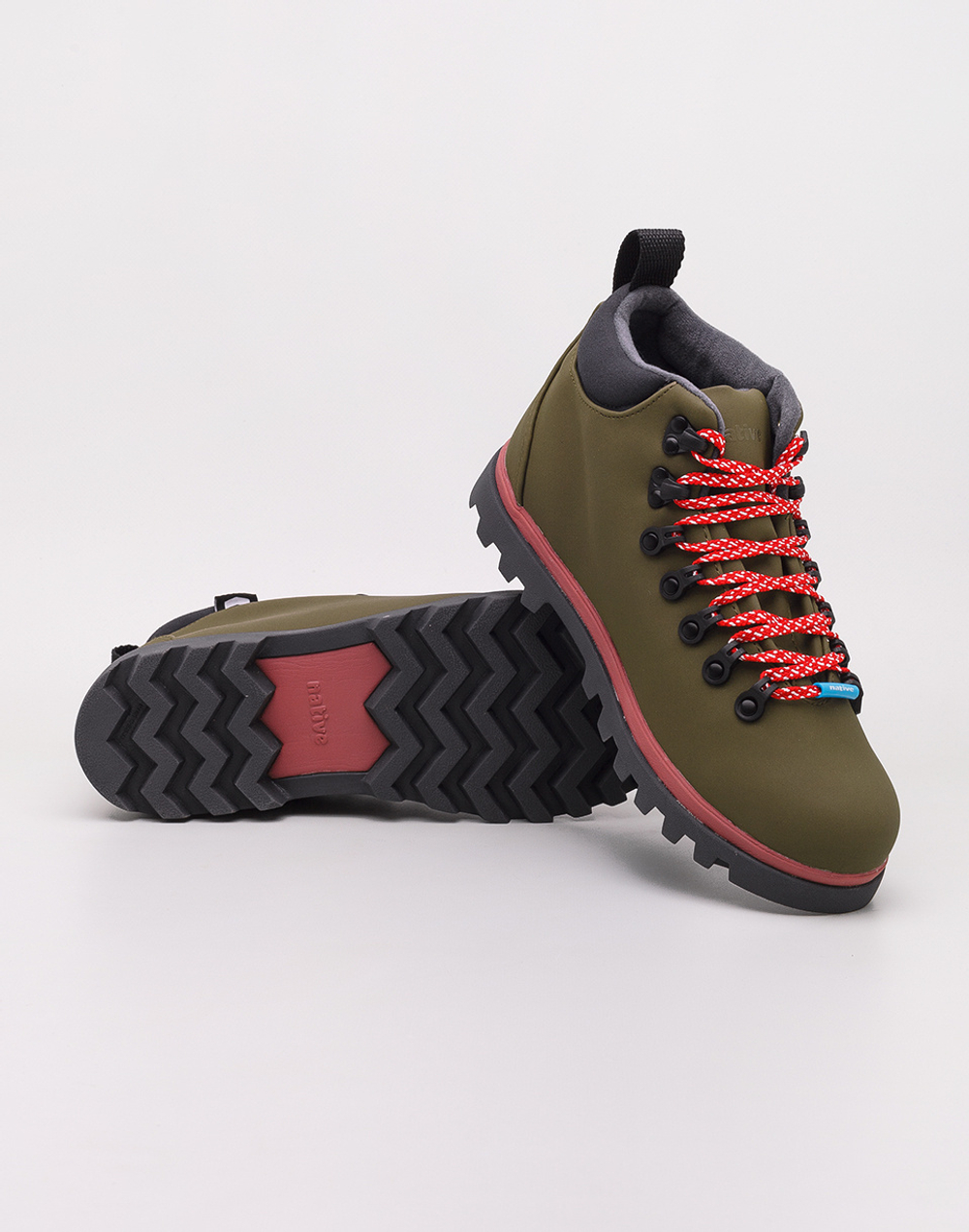 Ботинки Native Fitzsimmons Treklite Utili Green / Spice Red / Onyx Black