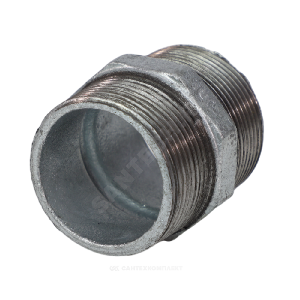 Ниппель прямой чугун оц Ду 40 (1 1/2") НР Fittex PLUS