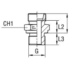 Штуцер FB DL28 BSP 3/4" (корпус)