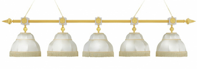 Лампа Антика 5 плафонов - граб