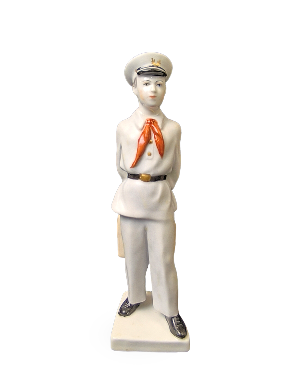 *Фарфоровая статуэтка "Пионер с портфелем" ЛФЗ