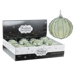 GAEM Набор из 12шт Украшение новогоднее "Шар", D 8 см, L35 W27 H8,5 см