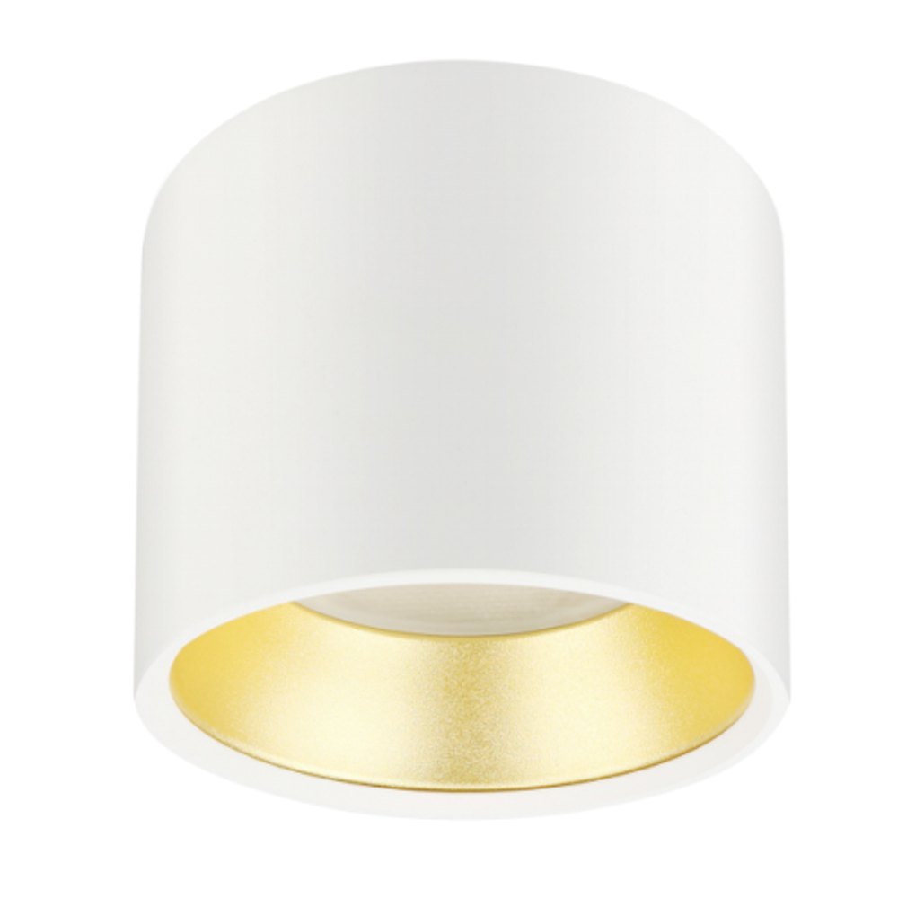OL8 GX53 WH/GD Подсветка ЭРА Накладной под лампу Gx53, алюминий, цвет белый+золото